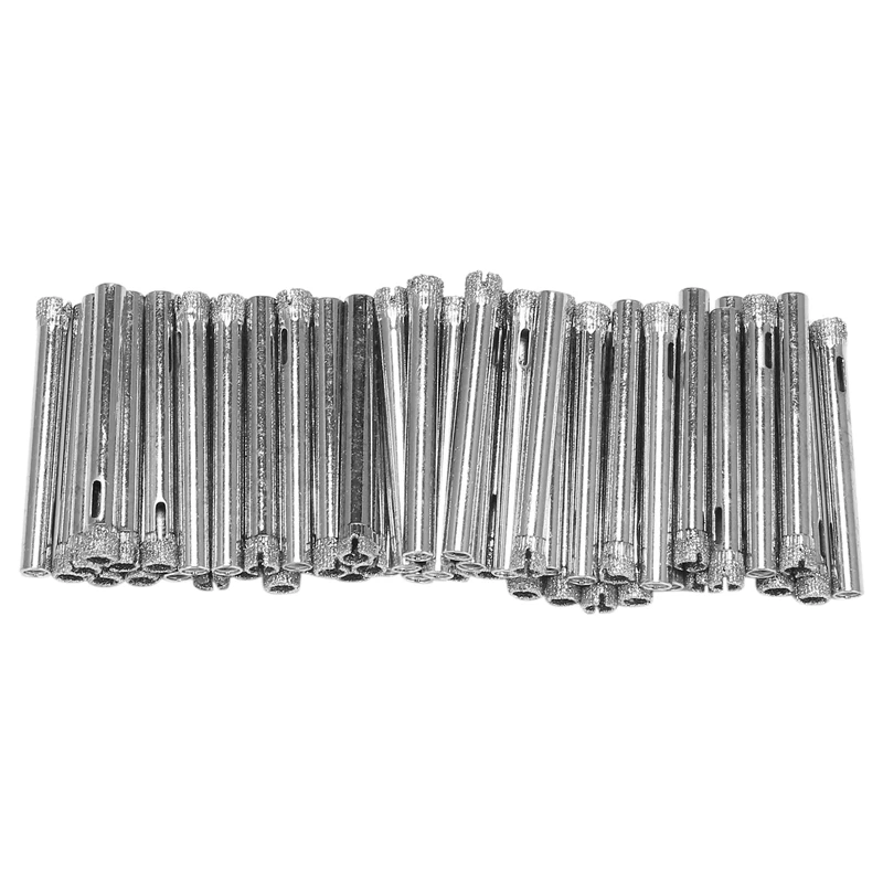 Promotion! 50Pcs Diamond Coated Drill Bit Set 6mm Tipped Hole Saw for Tile Glass Ceramics Porcelain Marble |