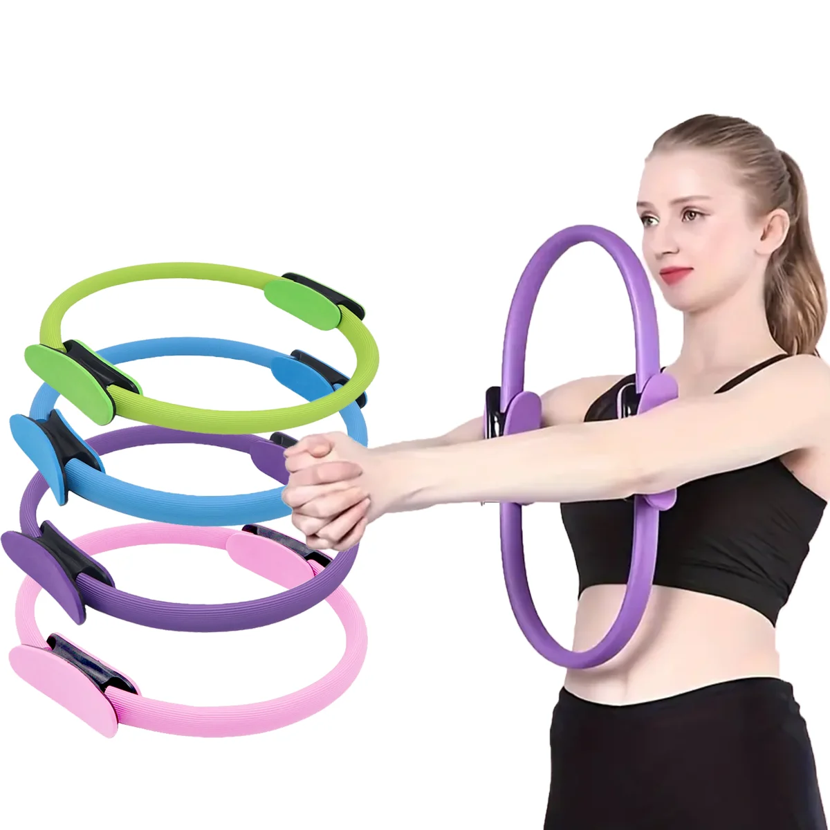 Yoga Circle Pilates Ring Pilates circle Yoga circle beautiful back thin legs shaping postpartum pelvic floor muscle training fitness yoga equipment