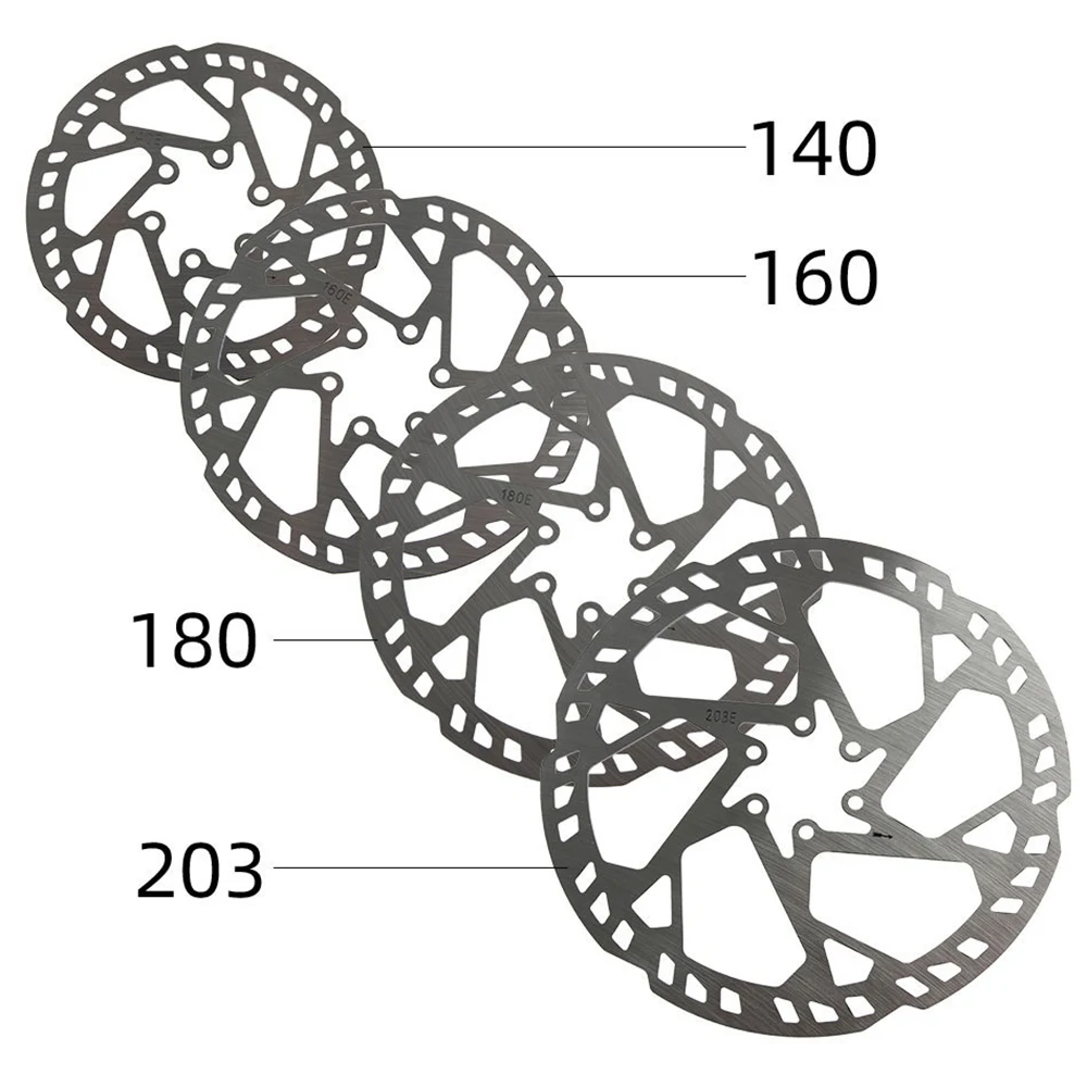 2.3mm Thicken MTB E-Bike Disc Brake Rotor Stainless Steel 140mm-220mm 6 Bolts Hub Mount Bike Parts