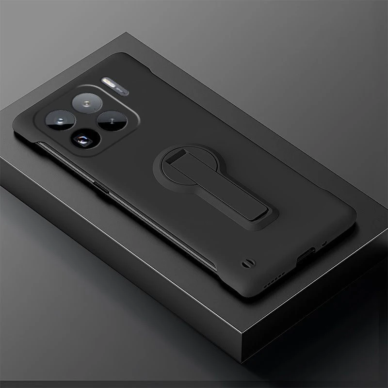 Luxury Frameless Hard PC Phone Case with Stand Back Cover