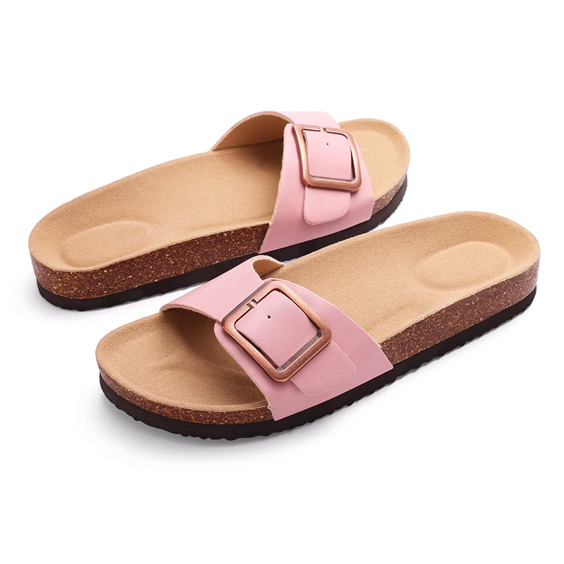Breathable PVC Sandals With Metal Buckle For Women