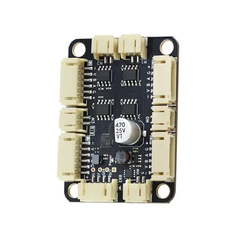 【빠른 판매】4채널 모터용 MD40 드라이버 모터 모듈 I2C 제어 PH2.0 모터 센서 보드 스마트 자동차 플랫폼