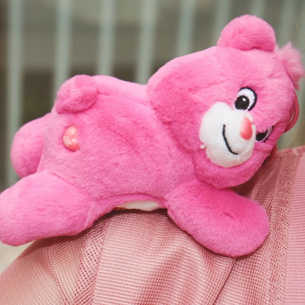 Care Bears Lying Pendant With Perfume Plush Toys Cartoon Cute Anime Doll keyring Children's Toy Backpack Pendant Birthday Gifts 6