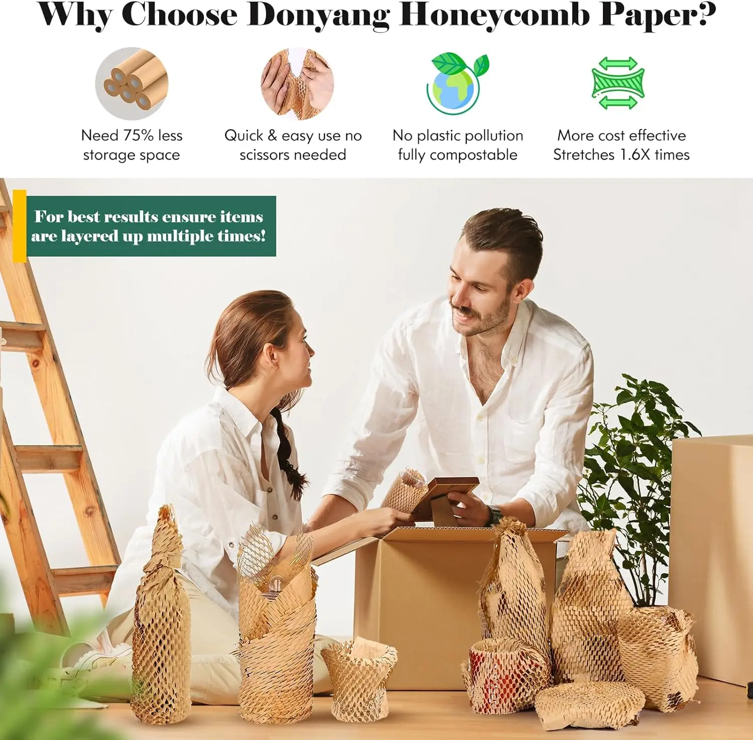 핑크 다크 브라운 벌집 포장 종이, 벌집 쿠션 롤, 천공 포장, 재활용 쿠션 포장 롤