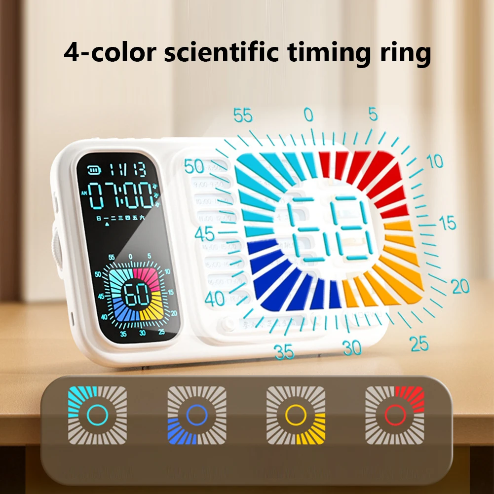 

Daily Schedule Routine Chart For Children With Alarm Clock Adjustable Brightness Built-in 2000mAh Battery Planning for Kid Gift