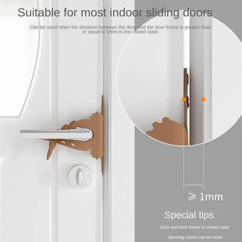 Silicone Silent Door Mat Door Closing er Mute Lock Sleeve Anti-pinch Hand Lock Artifact Anti-collision Clamp Pad
