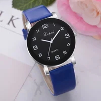 Fashion Simple Women Watch PU Strap Big Dial Creative Quartz Wristwatch Casual Lover Watches Relógio Feminino Reloj Mujer 1
