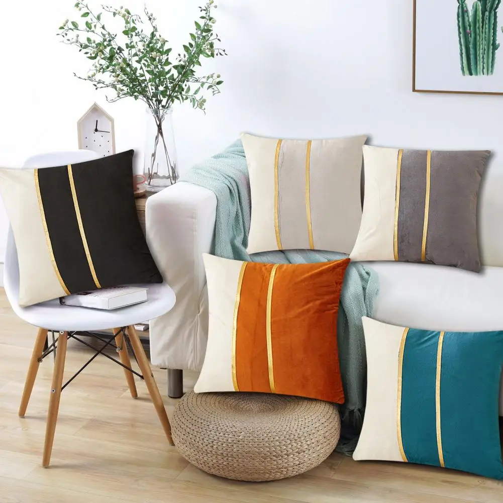 45cm Velvet Pillow Cover 18x18 Inch Luxury Cushion Case With Hidden Zipper Decorative Sofa Throw Pillowcase For Living Room Bed