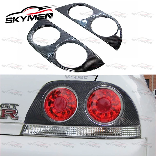 For Skyline R33 GTR OEM Carbon Rear Light Cover Tuning Body Kit