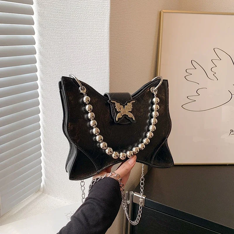 

Женские сумки 2024, Высококачественная Осенняя модная сумка-мессенджер с цепочками и бантом, универсальная женская сумка-Кроссбоди