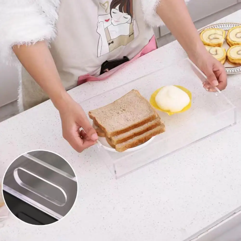 High-transparent Acrylic Tray Non-slip Multi-purpose Storage Solution Wide Application Versatile Tray Toiletry Organizer 아크릴 트레이 2