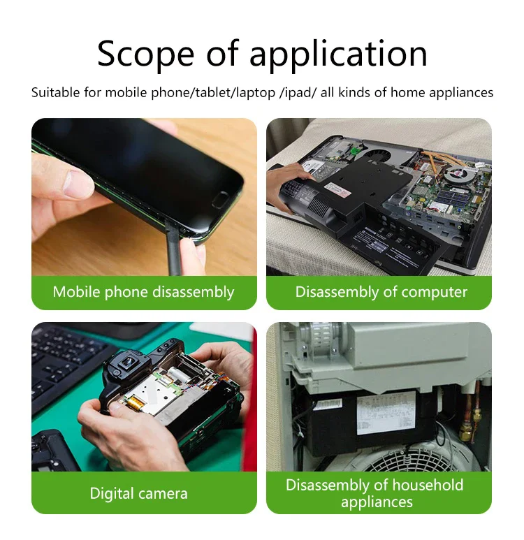 3-in-1 ESD-sicheres, robustes Kunststoff-Spudger-Set für die Öffnungsreparatur von Mobiltelefonen und Tablets, langlebiges, antistatisches Spudger – Detail 2