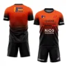 New men's Padel tennis t-shirt training suit advanced gradient shorts and T-shirt set summer quick drying sports two-piece set 4