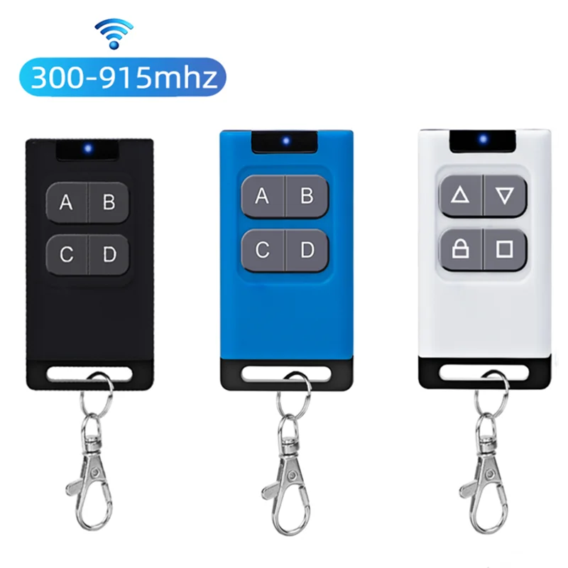 Multi frequency 300 915mhz garage door opener remote control 4ch copy