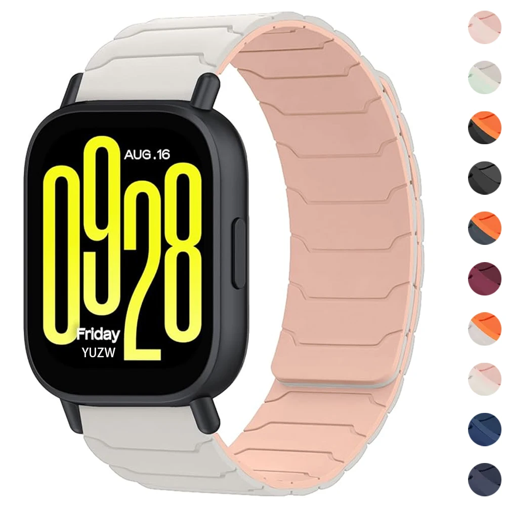 Magnetic Loop Silicone Sport Strap - 22mm Adjustable Band
