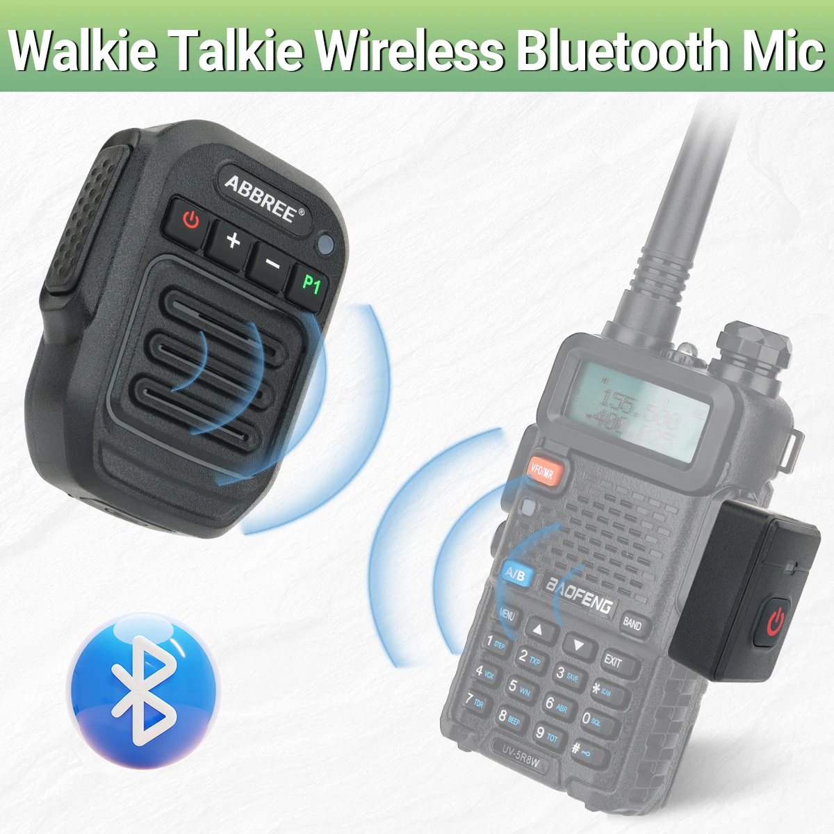 Baofeng Walkie Talkie BVMAG G Shape Headset With PTT Mic