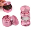 40mm 4 Layers Tobacco Herbal Grinder 5 Colors Crusher Metal Zinc Aluminum Alloy Cutter Mill Lighting for Spice Smoking 1