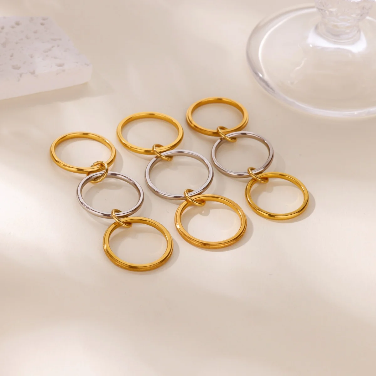 Multiple Layers Strand Loop Indext Finger Rings for Women