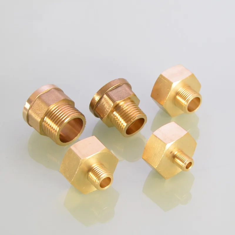 Brass 1/8 1/4 3/8 Female to Male Threaded Hex Bushing Reducer Copper Pipe Fitting Water Gas Adapter Coupler Connector pipe fitting