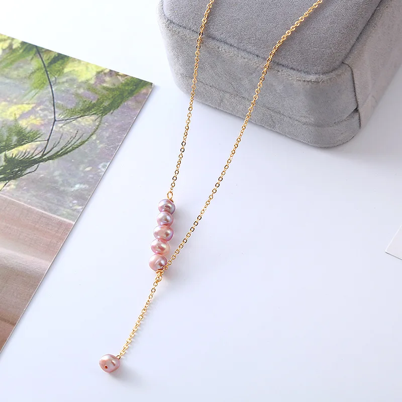 

Simple Fashion Word Baroque Pearl Necklace Collarbone Chain Ins Hipster Women Personality Trend Everything Choker