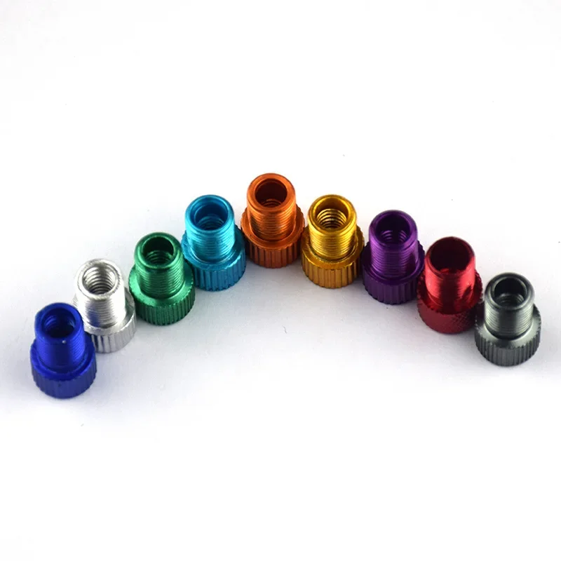 Bicycle valve adapter bicycle valve tool 4Pcs/5 Aluminum Bicycle Bike Valve PRESTA to SCHRADER Converter Bicycle Bike Tire Valve Adapter Tube Pump Tool Cycling