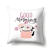 Cartoon Cushion Cover Letter Pillow Case Polyester Pillow Cover Throw Pillows for Living Room Sofa Lumbar Pillow Square 45x45cm 5