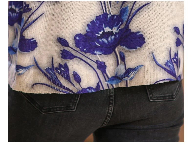 S2d728e95259e460ca126008fd5c19071I Autumn Knitwear Womens Fashion Loose Printed Sweaters Ladies Luxury Casual Floral Pullover Vintage Elegant Jumpers Mallzona