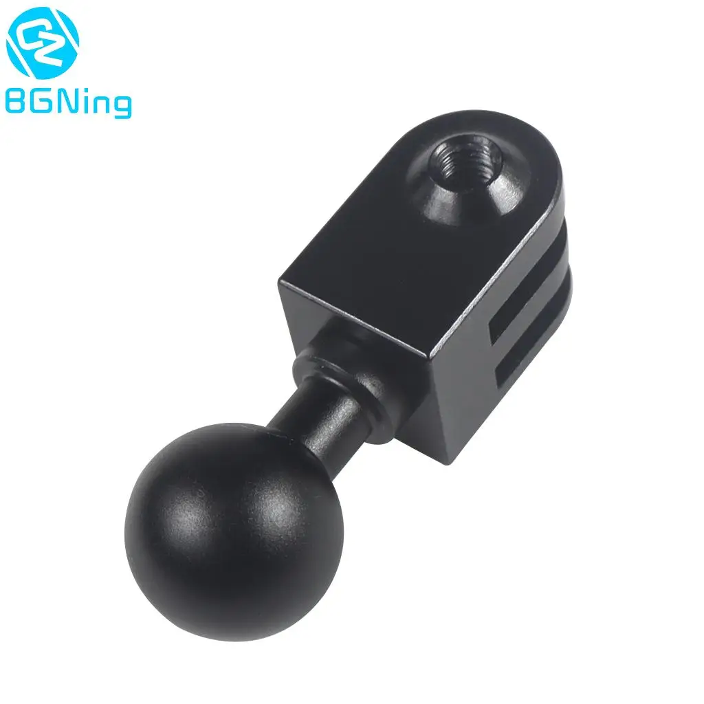 Aluminiumlegierung 17 mm Kugelkopf-Adapterclip für Gopro Hero 11 10 9 8 5 Kamera Auto Auto-Montagehalterung zum Metallrekorder-Sauger