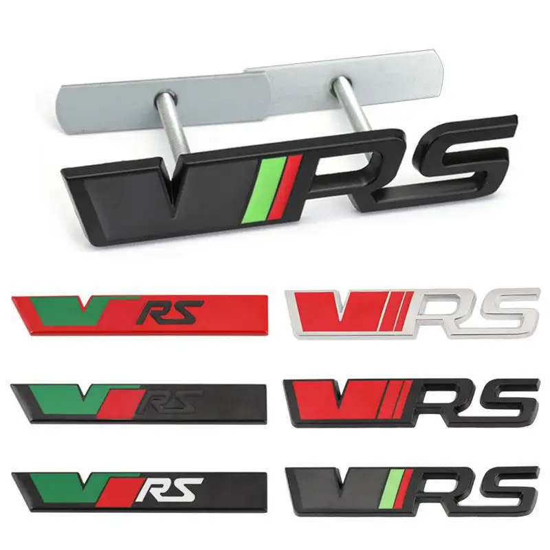 Metal Vrs Styling Logo Emblem Badge Car Trunk Decals Sticker Front Hood