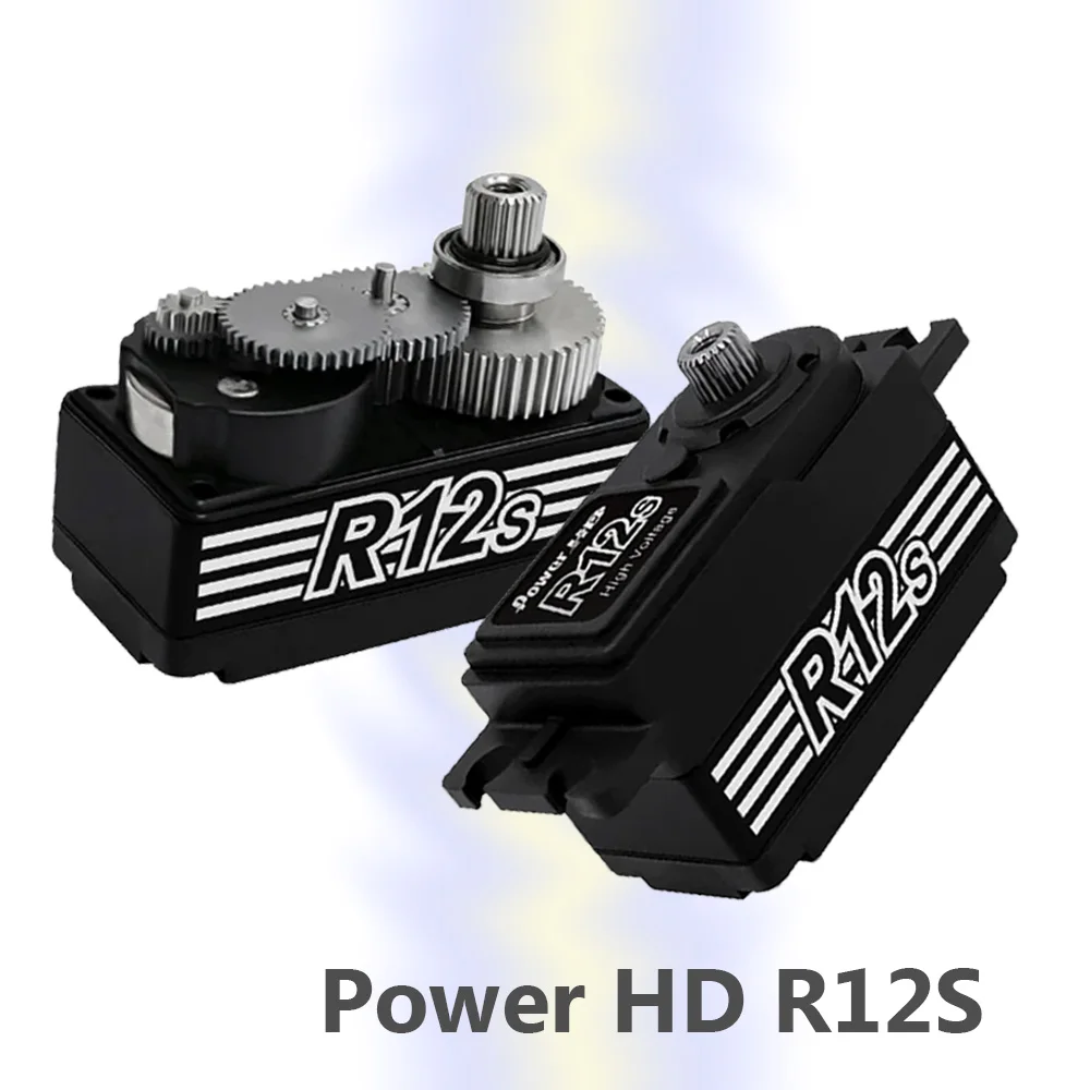 

Radio control RC Car Power HD R12S servo short body metal titanium gear option upgrade parts
