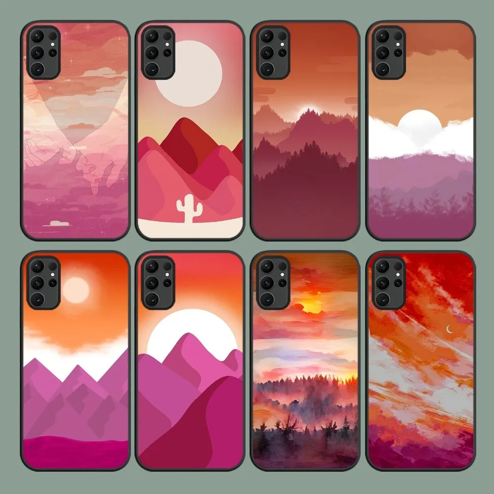 Custodia Per Telefono Lesbian Pride Mountain Per Samsung Galaxy S22 S23 S30 Note 20 10 Plus Lite Fe Ultra Shell