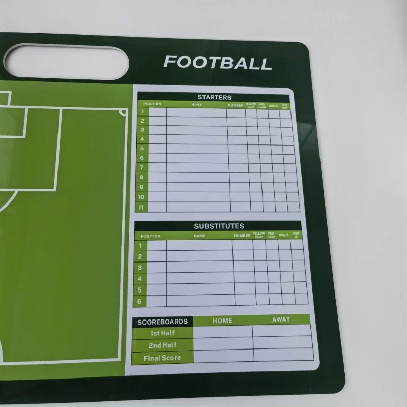 Football Coaching BoardDry Erases Board for Coaches with 2 Markers Double-Sided Full Half Court Tactic Board