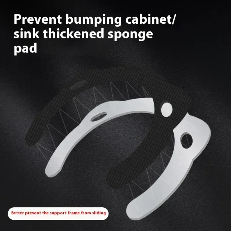 Undermount Sink Supports Multifucntioal Stable Easy to Install Retractable for Washbasin Bathroom Home Kitchen Countertop