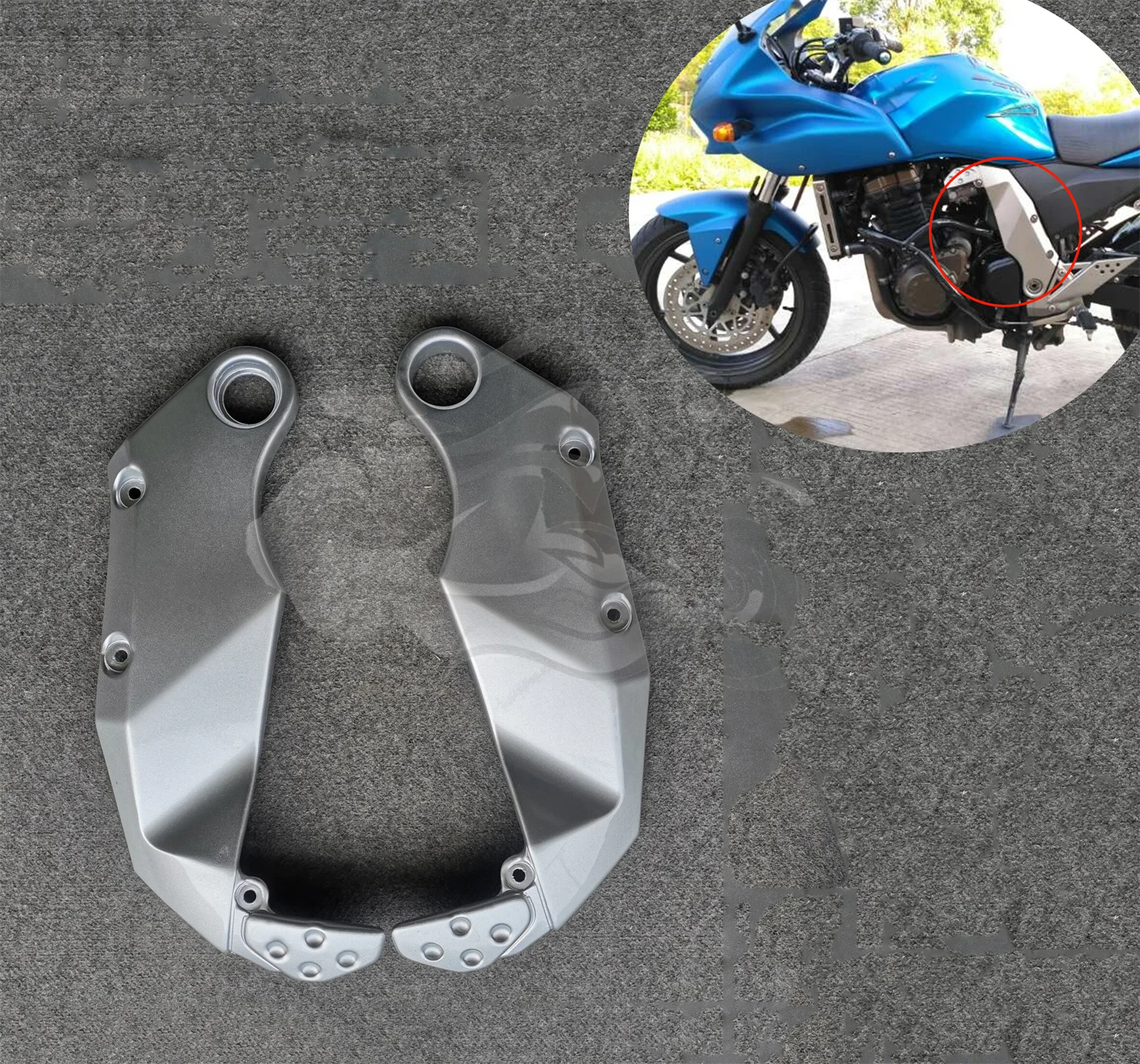 Motorcycle Accessories Left Right Side Fairing Frame Cover Panel Cowl Fit for KAWASAKI Z750S 2004-2006 2005 Z 750 S