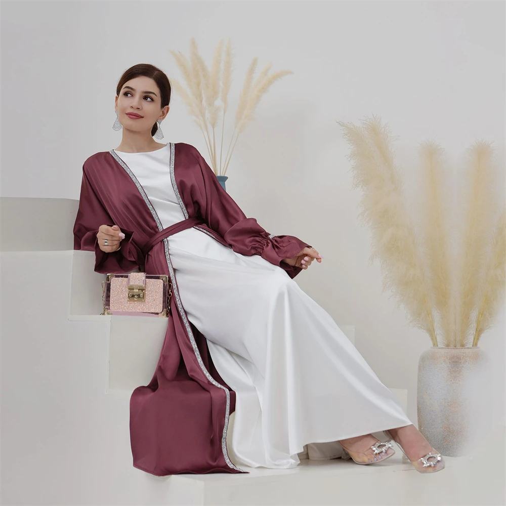 eid-diamond-abaya-комплект-платья-мусульманские-женщины-abayas-марокко-caftan-халат-атласное-макси-vestidos-abaya-femme-musulman-мусульманские-наборы-2024