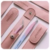 ANNAFRIS Fiber Tip Lash Tweezers Stainless Steel  Eyelash Extension Tweezers Precise fiber Anti-slip Tweezer Makeup Tools 6