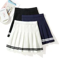 High-Waisted Skirt Elastic Pink Fairy Grunge Black Mini Pleated Skirt Woman Fashion 2022 Summer Clothes School Girl Uniform 1