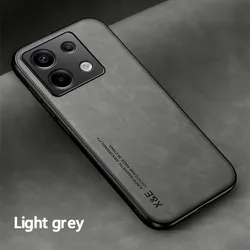 Shockproof Magnetic Car Mount Phone Case - Premium Protective Cover for Redmi Note13PRO 5G (Light Gray)