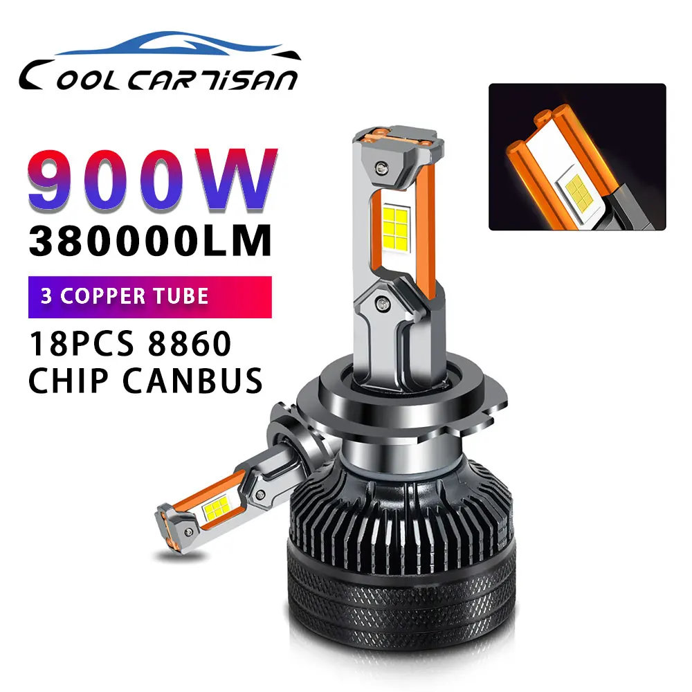 

EAGLEVISION LED Headlamp Canbus 900W CSP CHIIP 6500K Turbo Headlight Led Bulb HB3 HB4 9012 H1 H4 H7 H11 H13 12v 24v Car Light