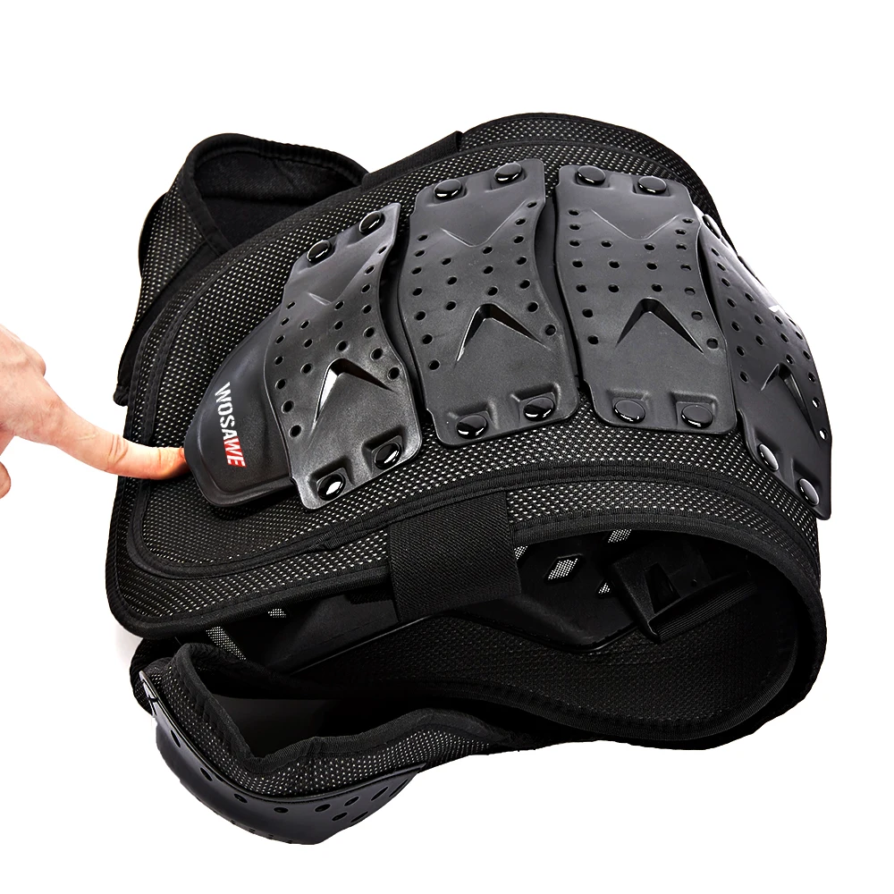 WOSAWE Motocross Body Armor Motorcycle Armor Vest Back Chest Protector Off-Road Dirt Bike Protective Gear Jacket motorcycle armor,motorcycle body armor,body protector,motorcycle armor vest