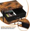Printer Stand White Printer Rack with Storage Printer Table 3 Tier Printer Shelf Wood Book Organizer Holder 3