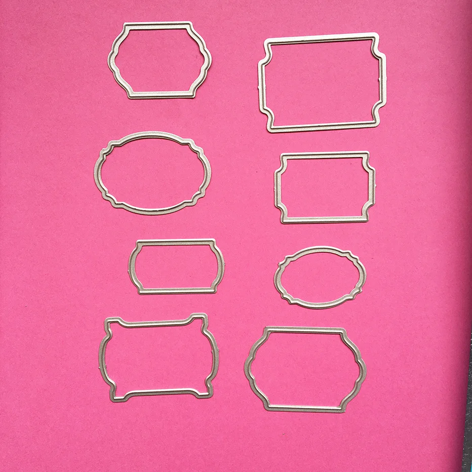 

geometry Scrapbook Cutting Dies 2024 Yiwu warehouse clearance hot sale DIY Paper gift Card Making metal craft