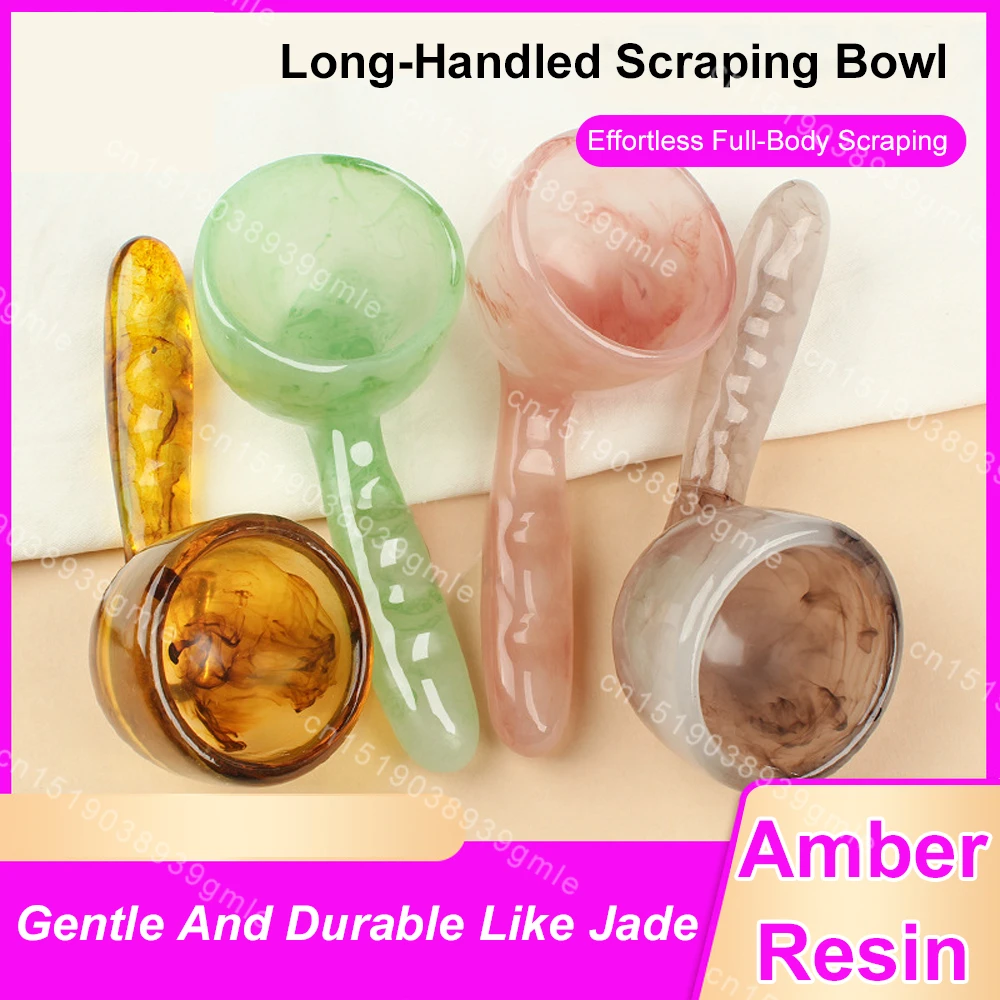 Resin Gua Sha Massage Tool Scraping Lymphatic Drainage Massager Manual Full Body Relief for Neck Legs Belly & Back 2