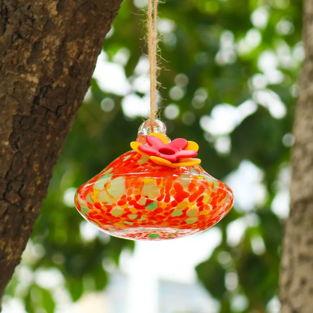 Glass Hummingbird Feeder 19