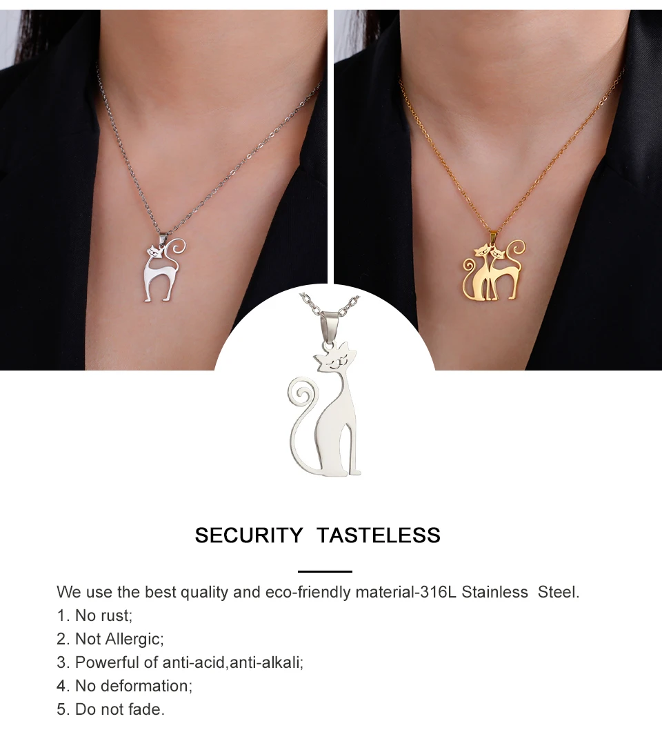 my-shape-cats-pendant-necklace-stainless-steel-long-tail-cat-choker