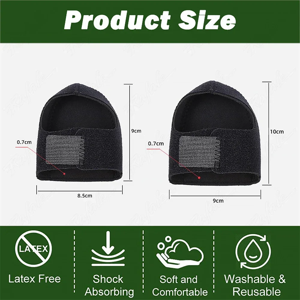 Plantar Fasciitis Silicone Heel Protector for Spurs Shock Absorption Shoes Pads U Cup Half-yard Socks Sleeve Pain Relief Insoles heel protector heel protector pads