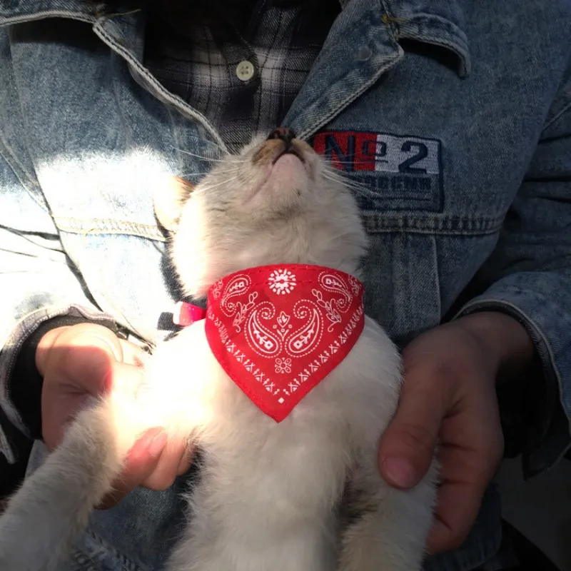 Title 6, Adjustable Pet Puppy Cat Scarf Bandana Collar N...