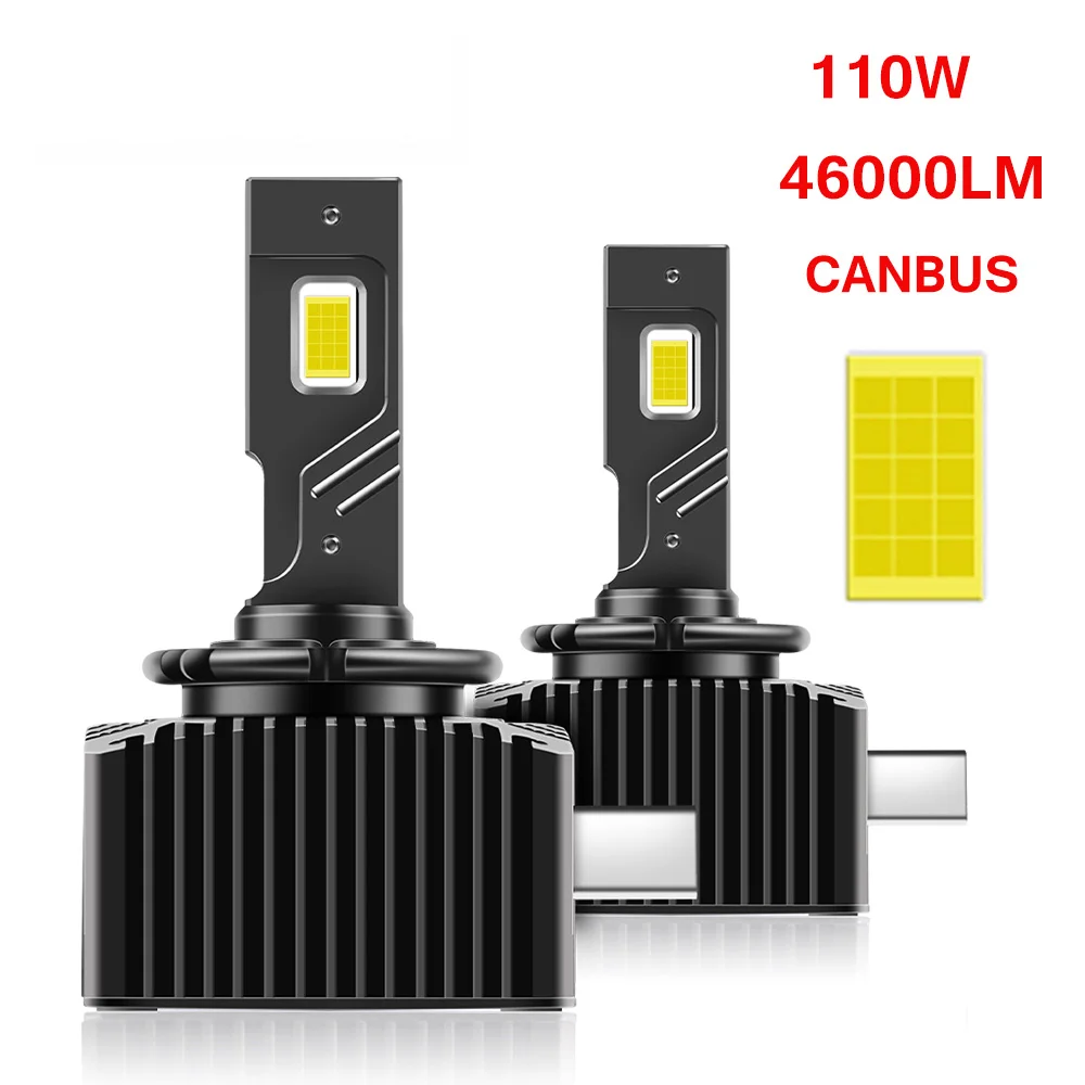 

D1S Led Headlight 46000LM 110W Canbus D1S D3S D2S D4S D5S Auto Bulbs 1:1 Xenon Car Light D1R D4R D2R D3R 6000K CSP Chip