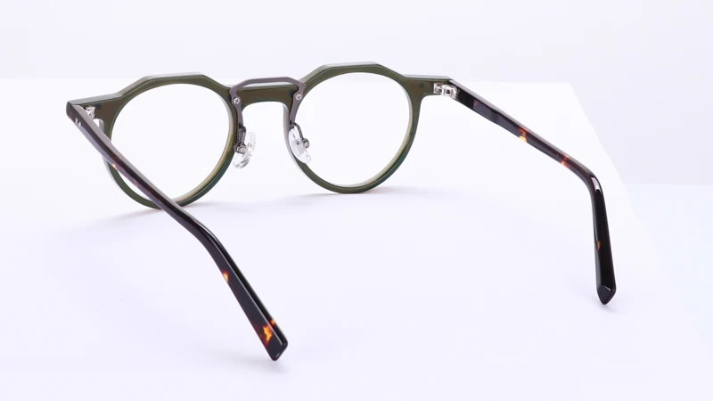 Acetat Optische Gläser Männer Vintage Brillen Rahmen Frauen Retro Runde Brillen Brillen – Detail 7