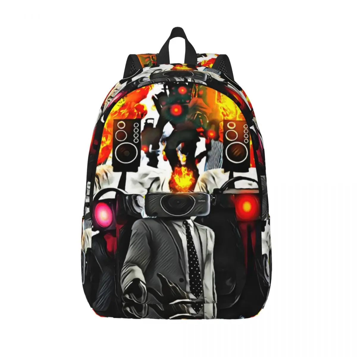 Skibidi Toilet Anime For Teens Student School Bookbag Titan Speakerman Daypack Elementare High College Leggero
